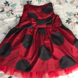 Baby Girl Red & Black Dress